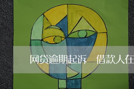 网贷逾期起诉 借款人在监狱 网贷逾期起诉 借款人在监狱
